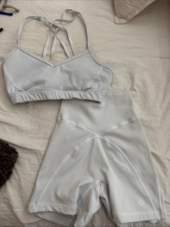 Offline Other - Light Gray Ribbed Strappy Sports Bralette - Women